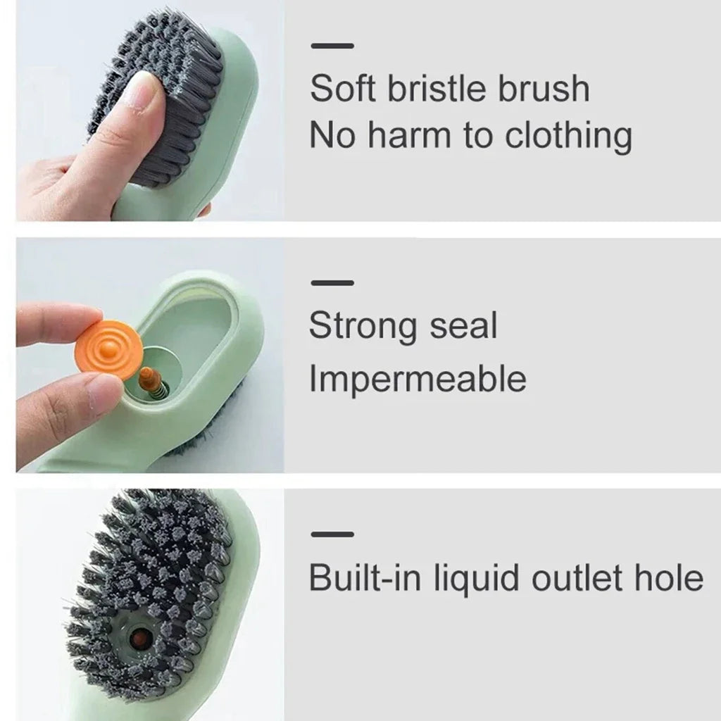 Shoe Cleaning Brush with Soap Dispenser